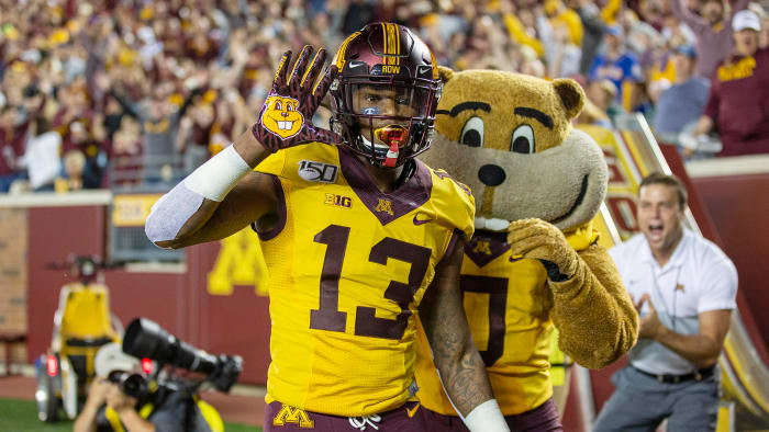 After a breakout year, Bateman opted to say goodbye to the college game—which became a moot point when the Big 10 canceled its season.